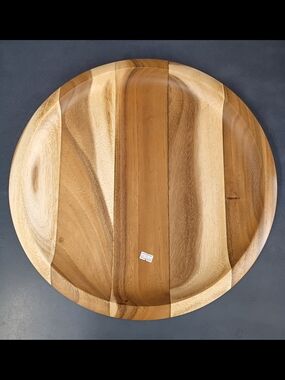 Lipper International Two-Tone Acacia Serving Platter - Natural Brown